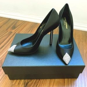 Saint Laurent Embellished Pointed Pumps